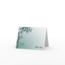 Gradiente de Teal Bambu Natural Casamento Agradeci