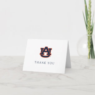 Cartão De Agradecimento Graduação da Universidade Auburn   Auburn Tigers