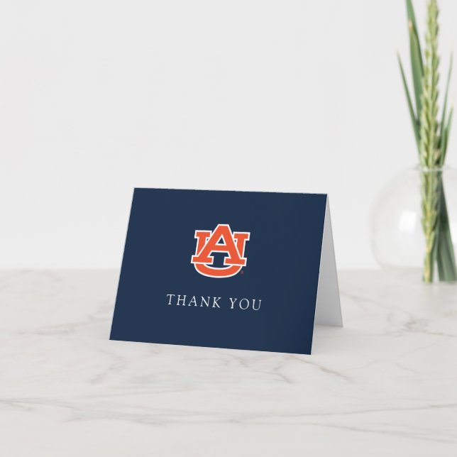 Cartão De Agradecimento Graduação da Universidade Auburn - Auburn Tigers (Frente)