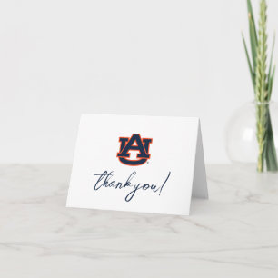 Cartão De Agradecimento Graduação da Universidade Auburn   Auburn Tigers
