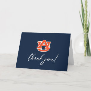 Cartão De Agradecimento Graduação da Universidade Auburn - Auburn Tigers