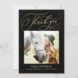 Cartão De Agradecimento Graduação de CORES EDITÁVEL E Deliciosa Obrigado