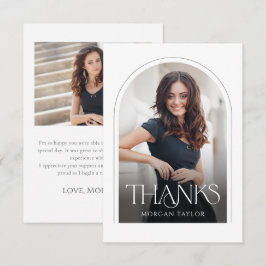 Cartão De Agradecimento Graduação de Foto Graceful Elegance Arch 2