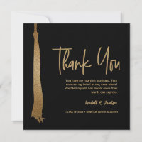 Graduação Exclusiva de Tassel Preto Dourado Person
