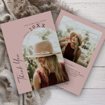 Graduação Mínima Moderna com Duas Fotografias Manu