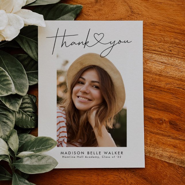 Cartão De Agradecimento Graduação Moderna Obrigado Cartola (Criador carregado)