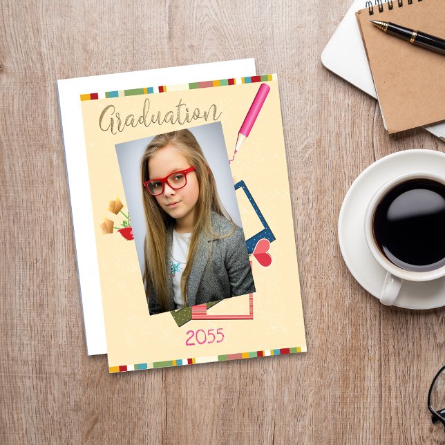 Cartão De Agradecimento Graduação na Escola Média de Foto Muito Obrigado (Criador carregado)