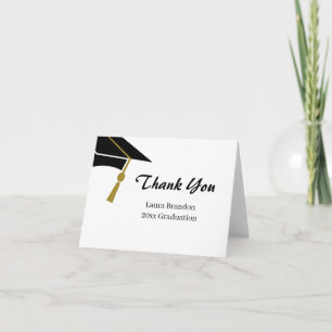 Cartão De Agradecimento Graduação Simples Obrigado