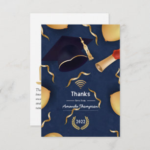 Cartão De Agradecimento Graduação Virtual - Obrigado