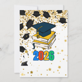 Cartão De Agradecimento Gráfico de Graduação Senior 2026 - Educacional
