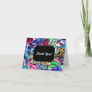 Cartão De Agradecimento Grafite