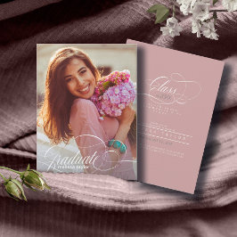 Cartão De Agradecimento Grande ID de Foto de Graduado em Caligrafia904