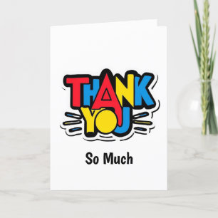 Cartão De Agradecimento Grande Obrigado Da Mensagem De Apreciação Cardíaca