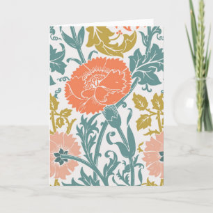 Cartão De Agradecimento Graphic Vintage Flowers Art & Your Text, Vs 2