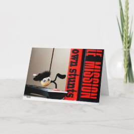 Cartão De Agradecimento Grappige close up van 'Mission Impossible' Fubby