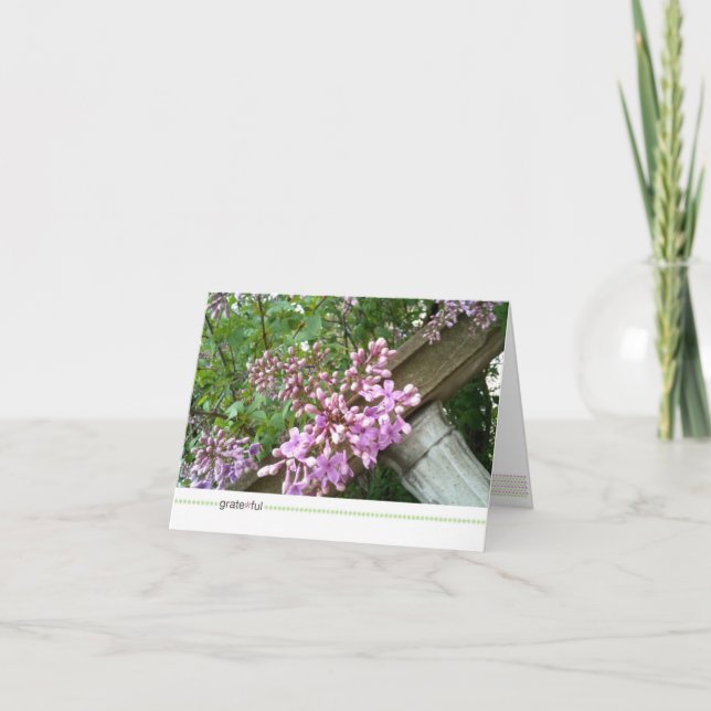 Cartão De Agradecimento grate*ful_spring foundation (Frente)