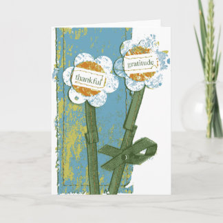 Cartão De Agradecimento Gratidão Agradecida