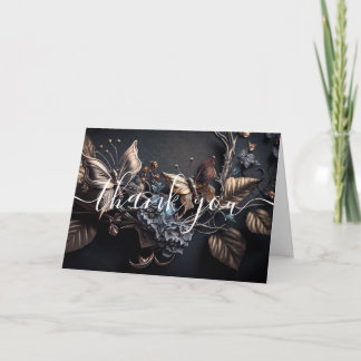 Cartão De Agradecimento Gratidão Borboleta de Metal Steampunk Personalizad