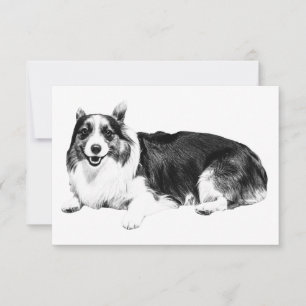 Cartão De Agradecimento Gratidão Silenciosa do Corgi