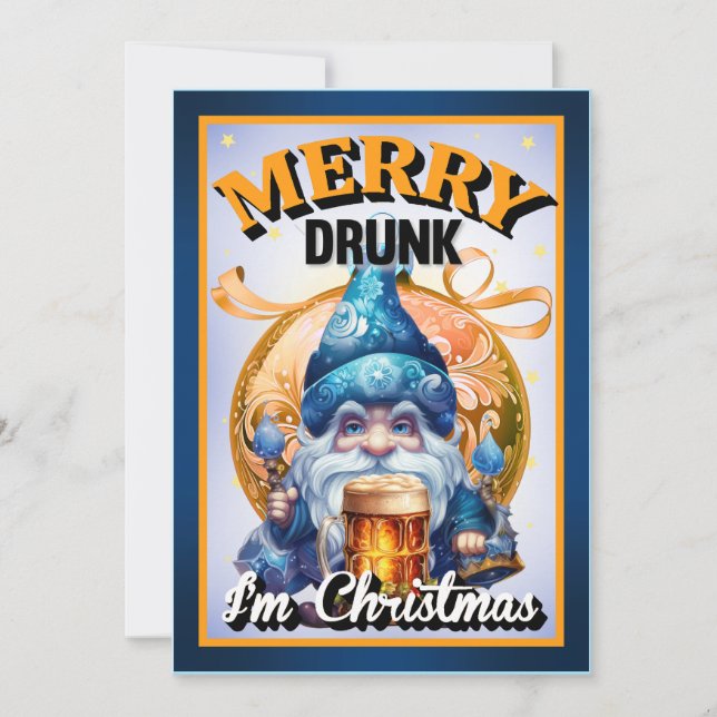 Cartão De Agradecimento Grátis Retro Natal (Frente)