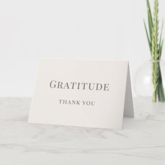 Cartão De Agradecimento Gratitude - Minimalist 