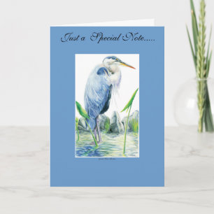 Cartão De Agradecimento Great Blue Heron