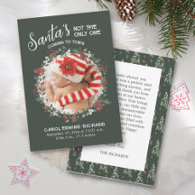 Green Birth Stats Chá de fraldas de Natal