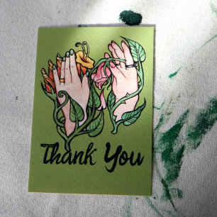 Cartão De Agradecimento Green Witch Magick