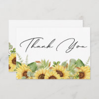 Greenery Sunflower Obrigado Chá de fraldas