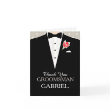 Groomsman thank you card