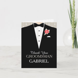 Cartão De Agradecimento Groomsman thank you card