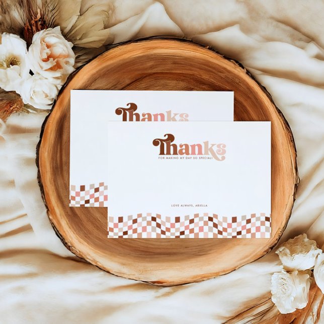 Cartão De Agradecimento Groovy Duas Meninas Legal Verificadas segundo aniv (Criador carregado)