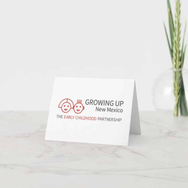 Cartão De Agradecimento Growing Up NM white (Frente)