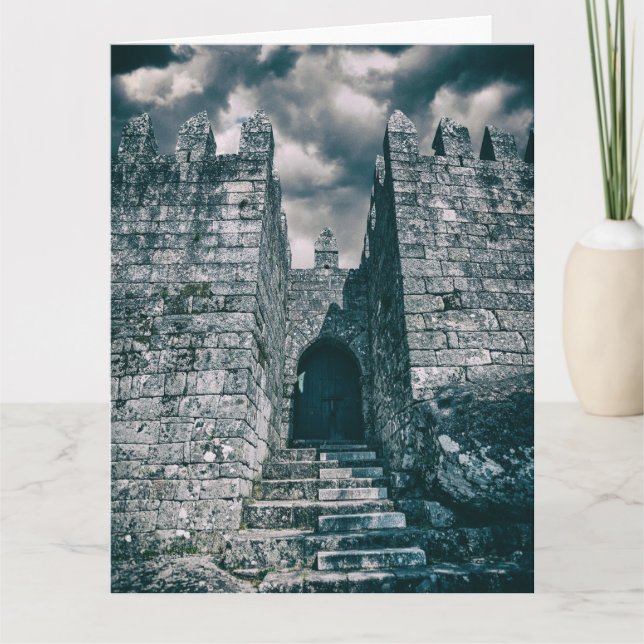Cartão De Agradecimento Guarda medieval do castelo (Frente)