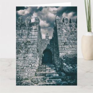 Cartão De Agradecimento Guarda medieval do castelo