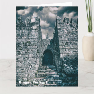 Cartão De Agradecimento Guarda medieval do castelo