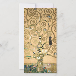 Cartão De Agradecimento Gustav Klimt - A Árvore da Vida, Friso Stoclet