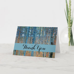 Cartão De Agradecimento Gustav Klimt Beech Tree Grove