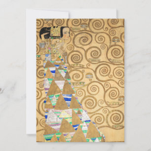 Cartão De Agradecimento Gustav Klimt - Expectativa, Stoclet Frieze