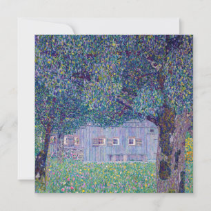 Cartão De Agradecimento Gustav Klimt - Farmhouse no Alto da Áustria