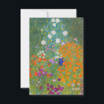 Cartão De Agradecimento Gustav Klimt - Jardim Flor<br><div class="desc">Jardim Flor - Gustav Klimt em 1905-1907</div>
