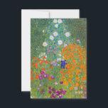 Cartão De Agradecimento Gustav Klimt - Jardim Flor<br><div class="desc">Jardim Flor - Gustav Klimt em 1905-1907</div>