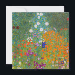 Cartão De Agradecimento Gustav Klimt - Jardim Flor<br><div class="desc">Jardim Flor - Gustav Klimt em 1905-1907</div>