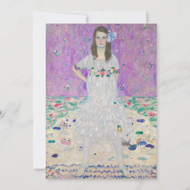 Cartão De Agradecimento Gustav Klimt - Mada Primavesi (Frente)
