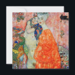 Cartão De Agradecimento Gustav Klimt - Mulheres Amigas<br><div class="desc">Mulheres Amigas - Gustav Klimt,  Petróleo na Canvas,  1916-17 (destruído em 1945)</div>