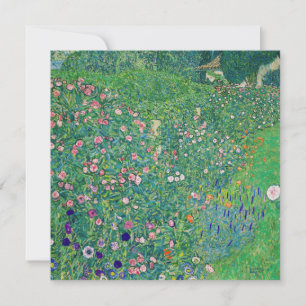 Cartão De Agradecimento Gustav Klimt - Paisagem de Jardim Italiano