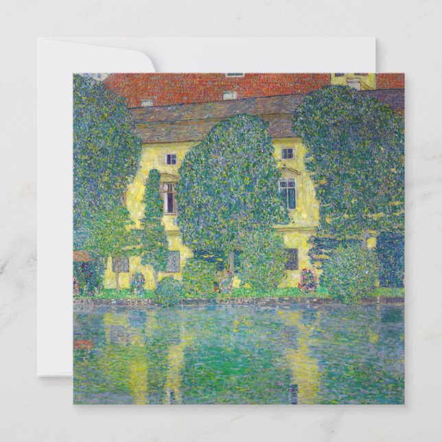 Cartão De Agradecimento Gustav Klimt - Schloss Kammer am Attersee III (Frente)