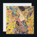 Cartão De Agradecimento Gustav Klimt - Senhora com ventilador<br><div class="desc">Lady with Fan - Gustav Klimt,  Oil on Canvas,  1917-1918</div>
