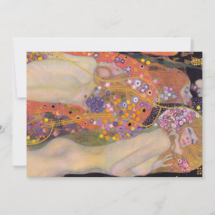 Cartão De Agradecimento Gustav Klimt - Serpentes Aquáticas II