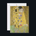 Cartão De Agradecimento Gustav Klimt - The Biss<br><div class="desc">Kuss Beijo/Der - Gustav Klimt em 1907-1908</div>